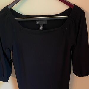 INC International Concepts Women's Elegant Black Blouse